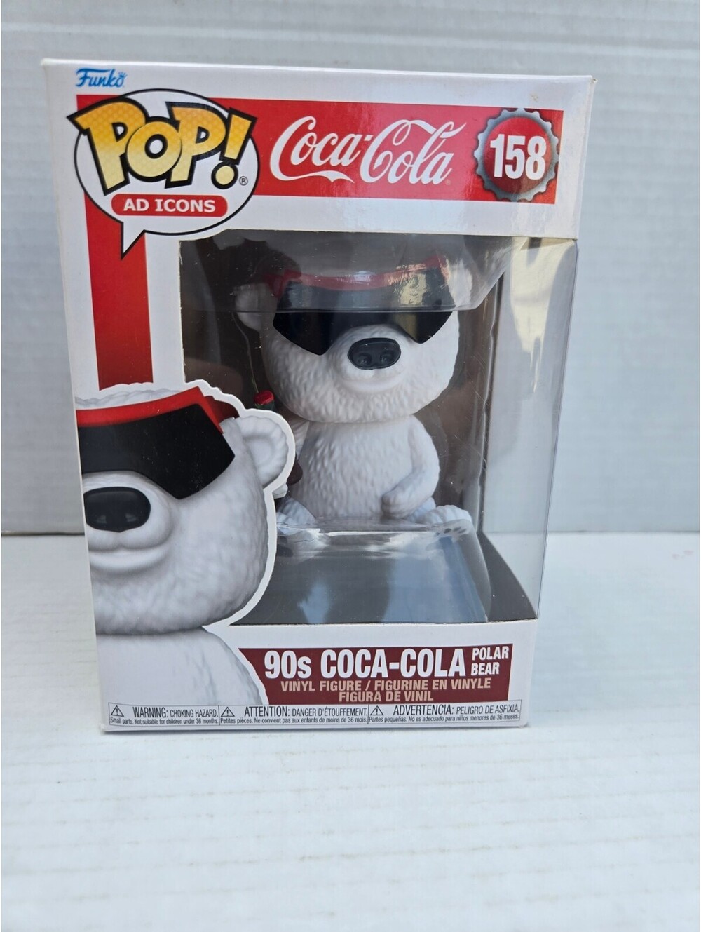 Funko Pop! Ad Icons 90s Coca-Cola Polar Bear Vinyl Figure #158